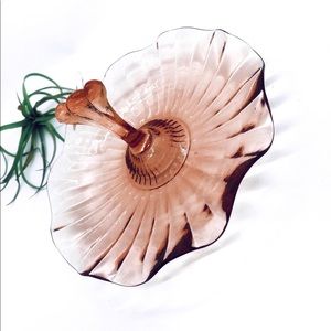 Vintage pink glassware